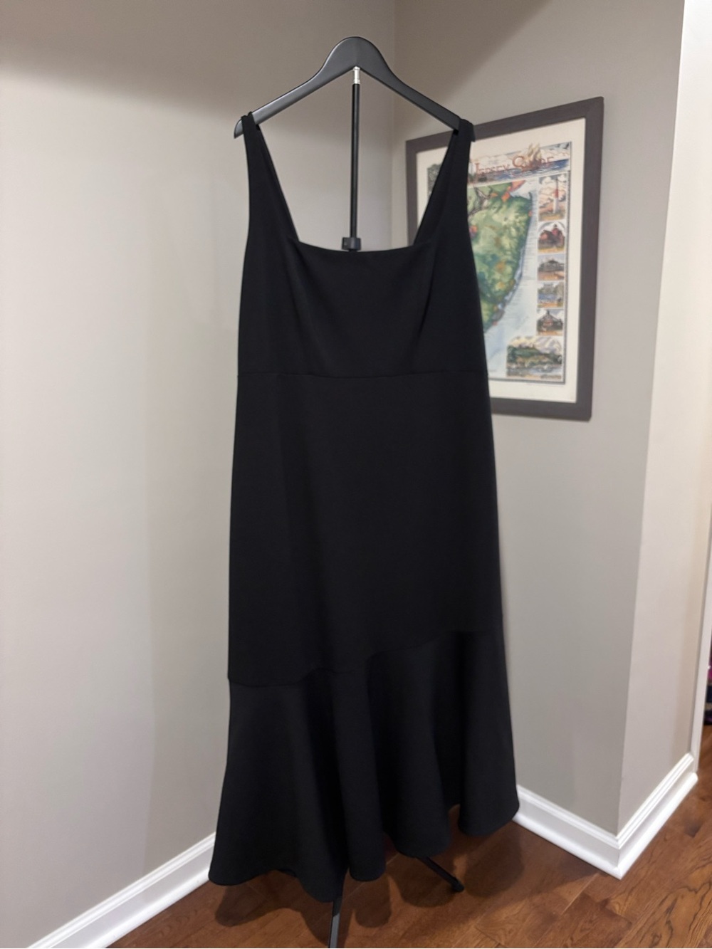 Anthropologie Black Sleeveless Maxi Dress